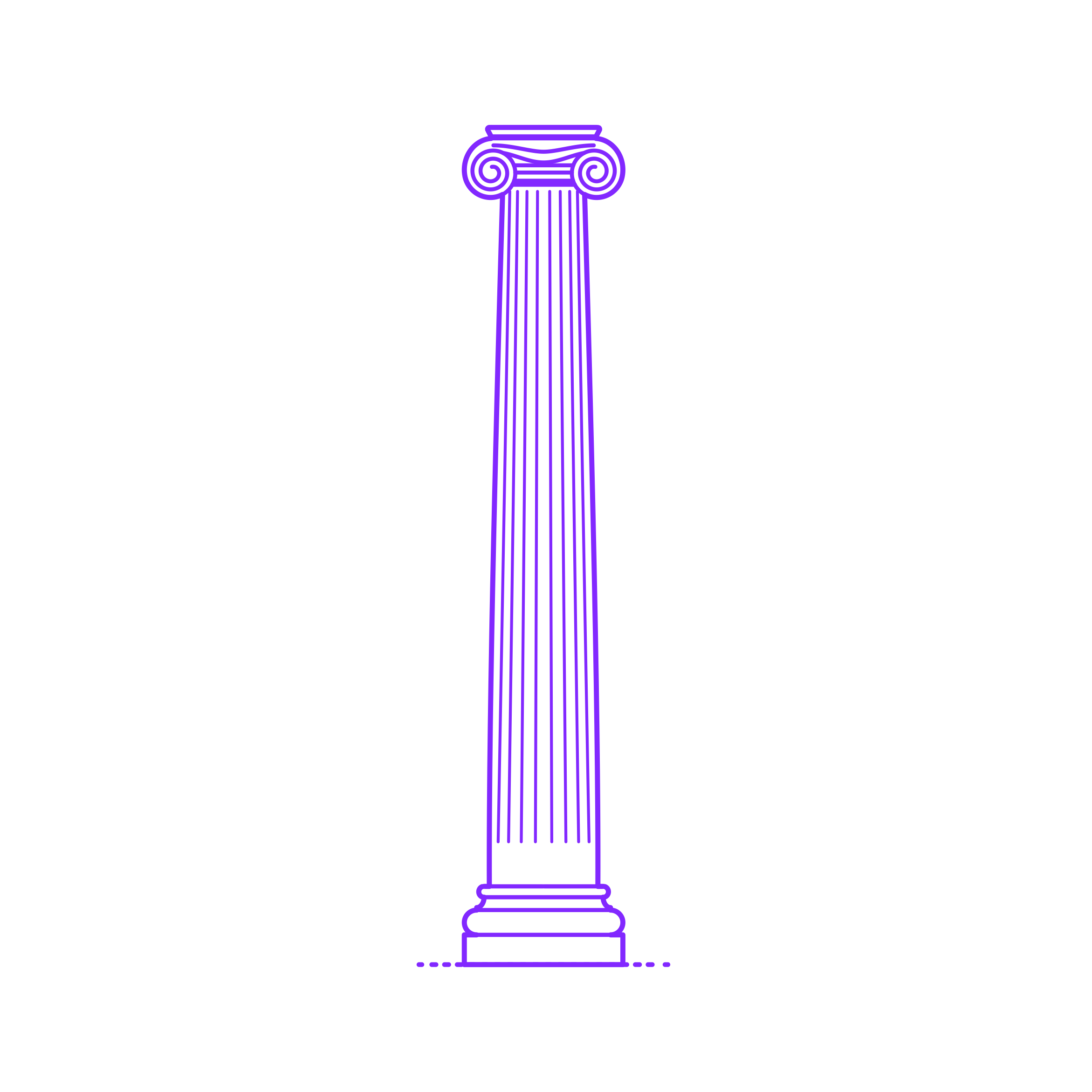 Buildings Stone Columns Greek Ionic Fluted Large Line Art Illustration Svg Free Vectors